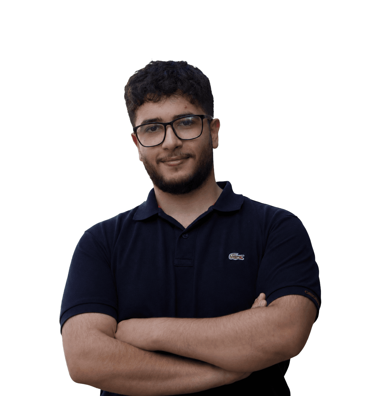 Laith Amro standing with folded arms